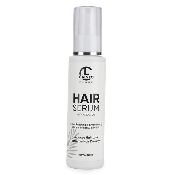 CALVEO CALVEO Hair Serum with Argan Oil|For Dry Frizzy Hair| Hair Polishing & Smoothing serum |Increase Hair Density| Hair Detangler |Instant Hair shine|Unisex|Repair Split End100ml