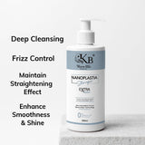 Kera Blis Professional Nanoplastia Shampoo | Extra Smoothing Dose | Sulphate-Free, Paraben-Free & Salt-Free | Intense Bond Repair for Frizzy, Damaged & Wavy Hair – 300ml