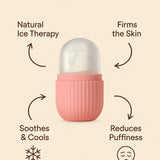 BEOTKKOT Silicone Face Ice Roller Reusable & Unbreakable Face Massager for Glowing Skin, Puffy Eyes Reduces Face Inflamation & Relaxation – Ice Cube Roller for Skin Care For Men & Women (Multicolor)