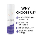 BEOTKKOT Keratin Hair Shampoo, Sulphate-Free for Frizz Control & Smooth Hair, Keratin-Treated & Colored Hair Safe, 300ml