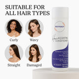 BEOTKKOT Hair Keratin Conditioner | Sulphate -Paraben-Salt-Free | Smoothens, Repairs & Strengthens Hair | Frizz-Free, Glossy & Silky Hair – 300ml
