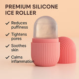 BEOTKKOT Silicone Face Ice Roller Reusable & Unbreakable Face Massager for Glowing Skin, Puffy Eyes Reduces Face Inflamation & Relaxation – Ice Cube Roller for Skin Care For Men & Women (Multicolor)