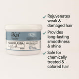 Kera Blis Professional Nanoplastia Hair Mask | Intrinsic Bond Repair with Nano-Plast Technology | Smooth, Frizz-Free & Strong Hair | 0% Sulphate, Salt & Paraben – 300ml