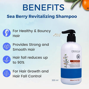 Freecia Sea Berry Revitalizing Shampoo for Smooth Shiny Hair Prevents Premature Hair Aging