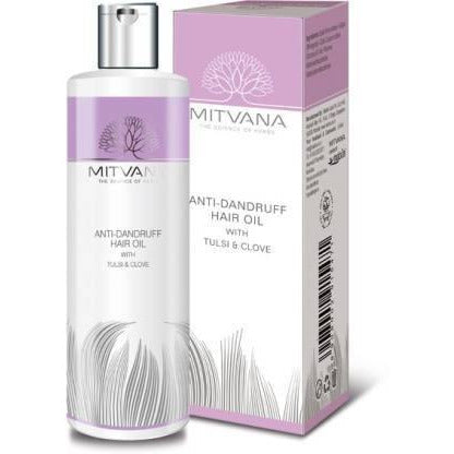 Mitvana Anti-Dandruff Hair Oil  with Tulsi & Clove (200 ml) pack of 2.