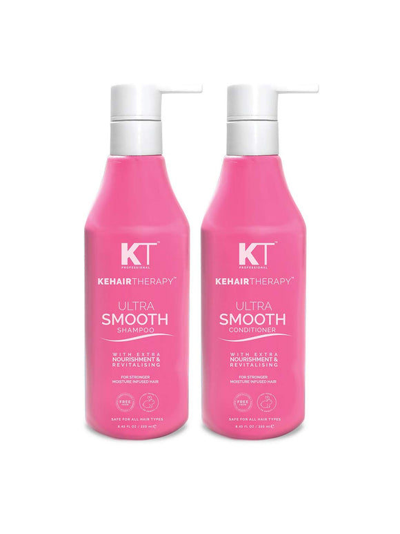 KEHAIRTHERAPY KT Professional Ultra Smooth Shampoo & Conditioner 500ml ( 2 Set)