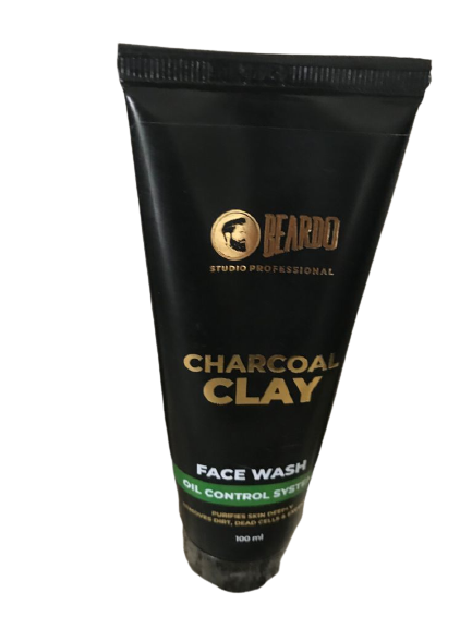Beardo Charcoal Clay Oil Control Face Wash for Men 100ml.