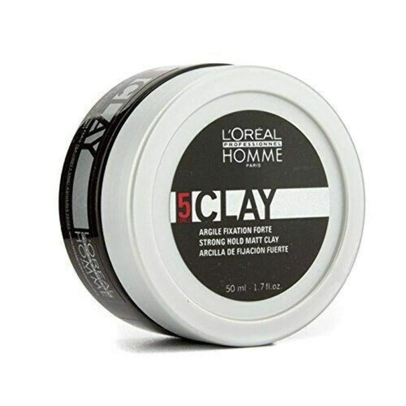 L’Oreal Professionel Homme Strong Hold Matte Clay Force 5 50Ml